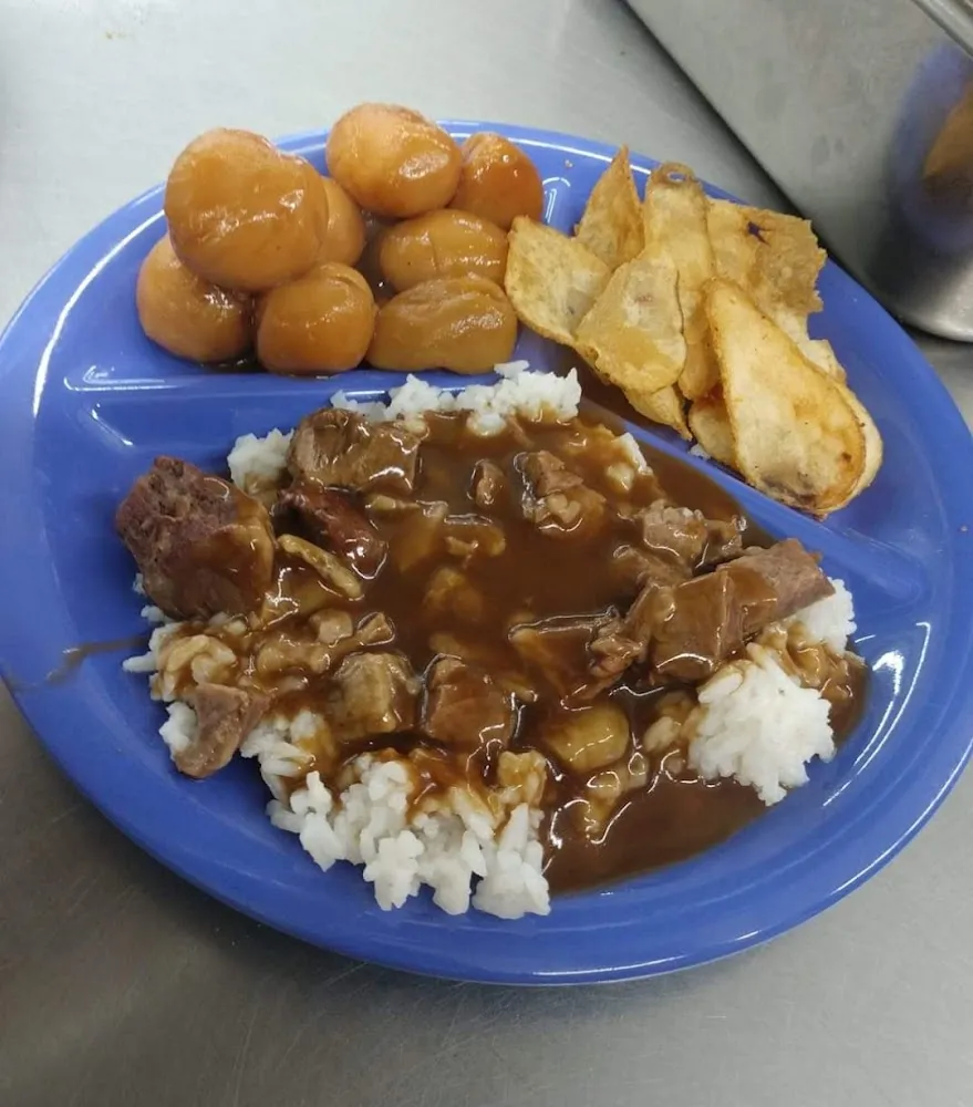 Beef Tips over Rice